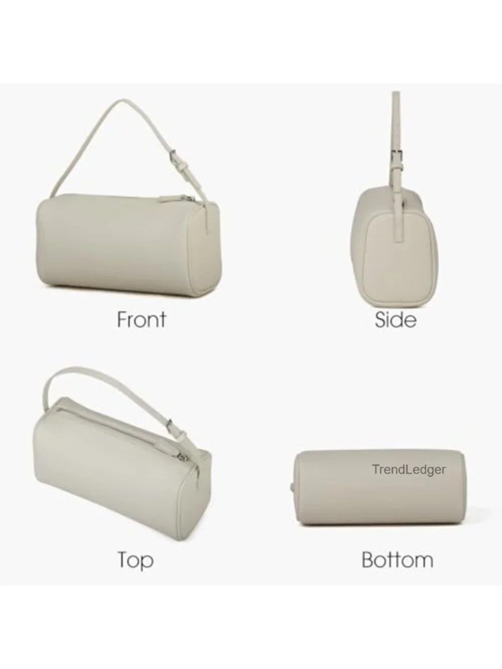Premium Full-Grained Leather Crossbody Hobo Bag with Adjustable Strap
